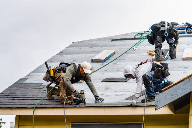 Professional Gutter Installation technician working in Marshalltown, IA